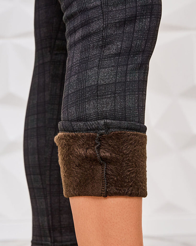 Royalfashion Дамски изолирани карирани панталони