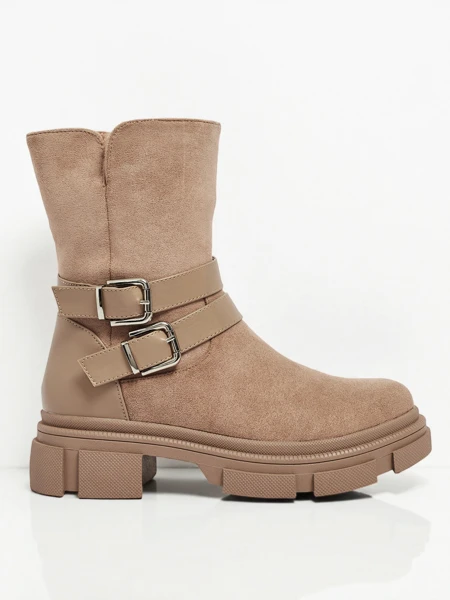 Високи дамски еко велурени боти Callire