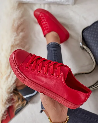 Royalfashion Дамски маратонки от еко кожа Navette