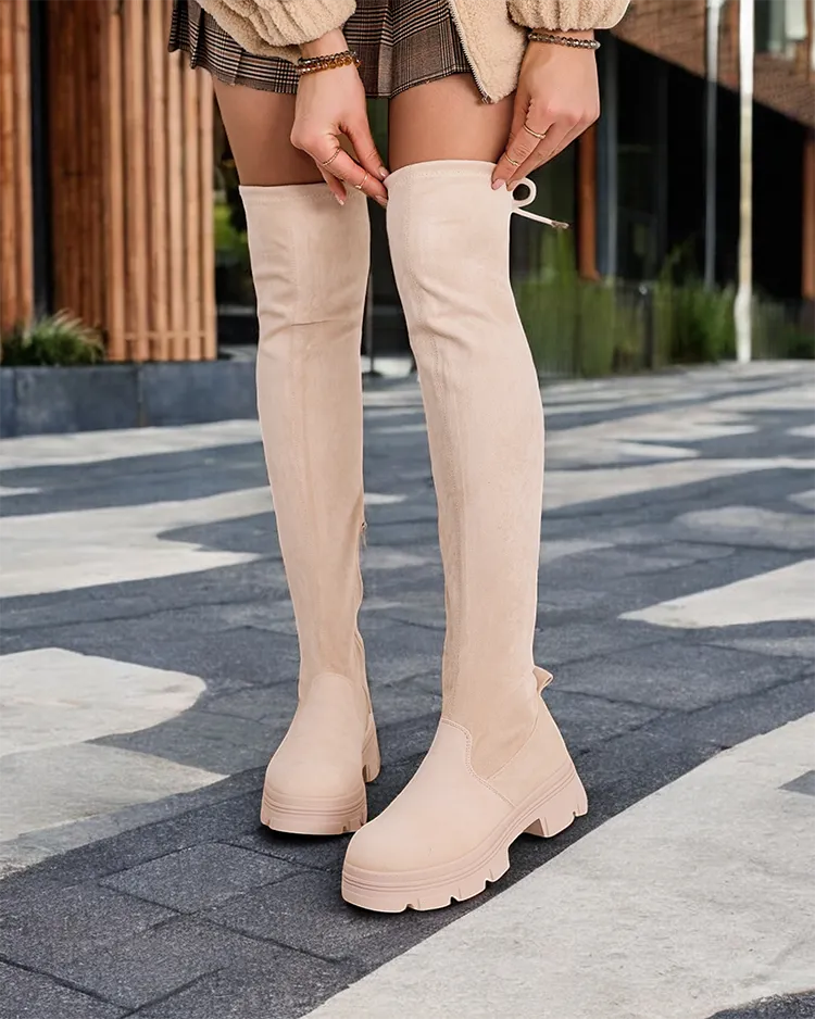 Женски ботуши над коляното Royalfashion модел Aniaf