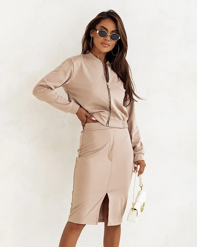 Royalfashion Ежедневен дамски комплект с пола