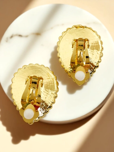 Royalfashion Дамски клипс обеци с кристал и цирконий