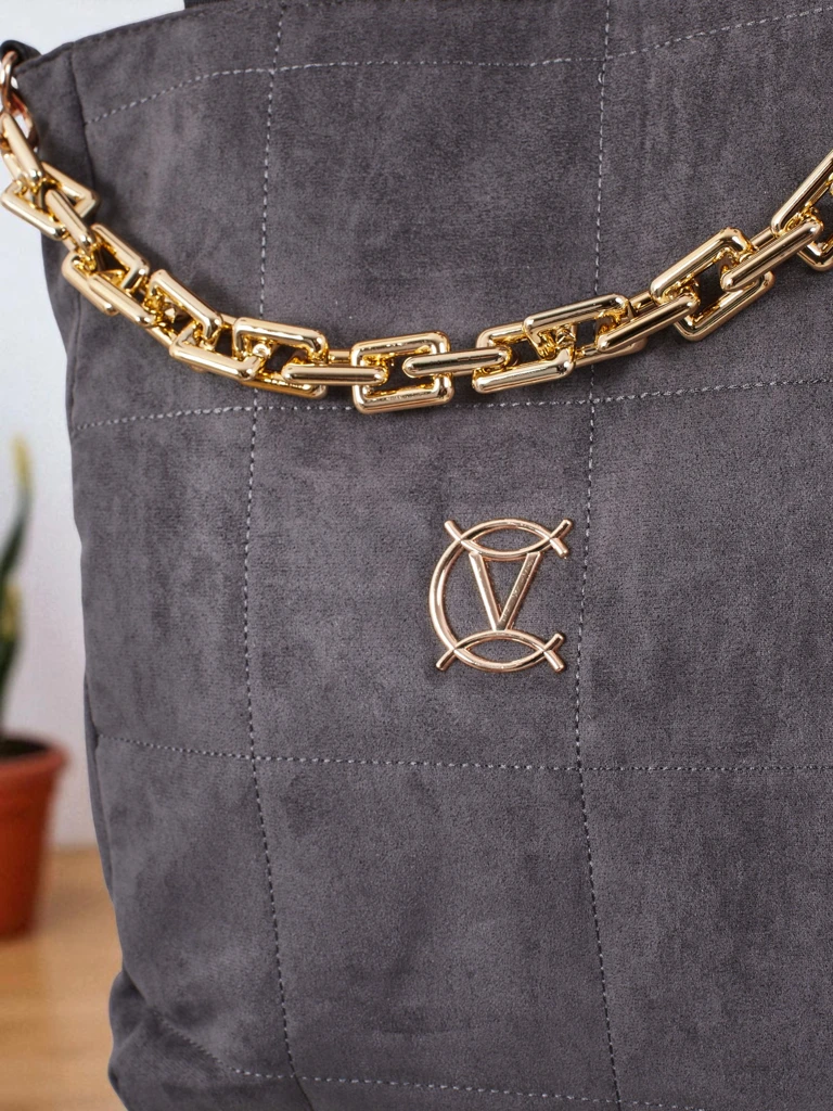 Дамска чанта тип shopper от еко велур Twilight Life