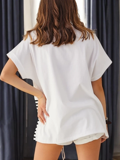 Рокля на модата - Женска памучна тениска с печат