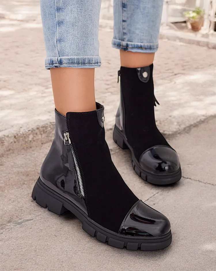 Royalfashion Класически женски глезен сапоги а'ла джодпурс Urbanis