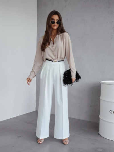 Royalfashion Широки дамски панталони с плисета