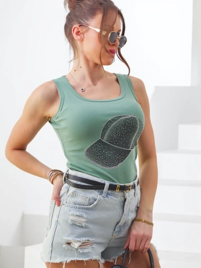 Рокля на Royalfashion Памучен дамски потник с капачка