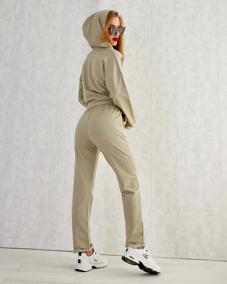 Royalfashion Памучен дамски комплект с потник