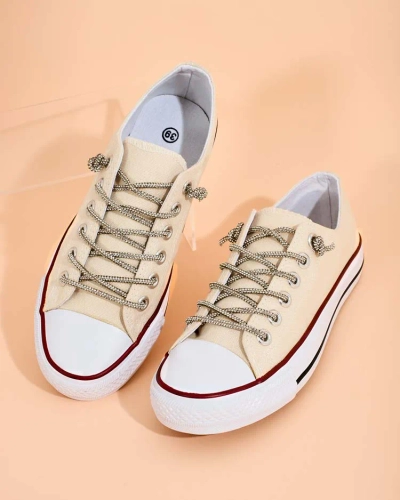 Royalfashion Дамски маратонки с декоративни връзки Timi