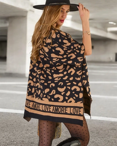 Royalfashion Дамско пончо с принт