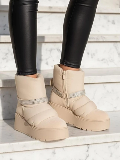 Royalfashion Дамски клиновидни зимни ботуши Renosi