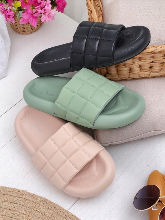 Royalfashion Дамски чехли на равна подметка Quilt Walk