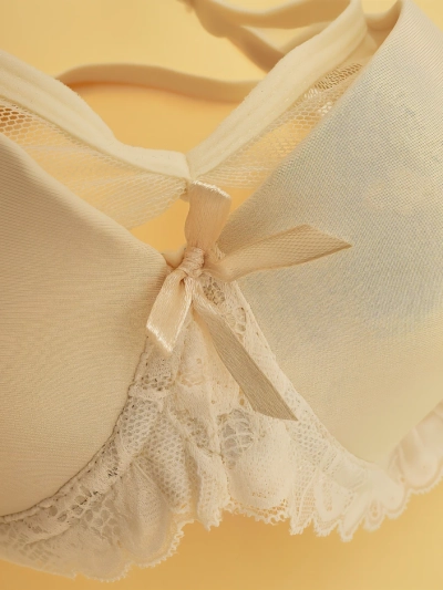 Royalfashion дамски сутиен с подплънки и мрежа