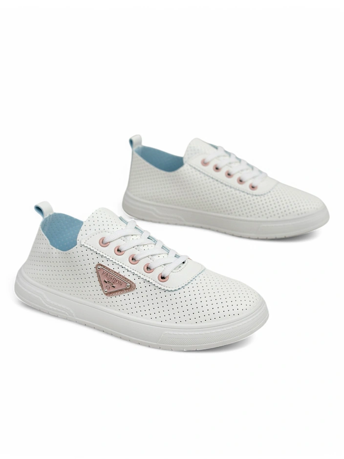 Роялфешън Дамски спортни обувки с връзки с принт Фенни