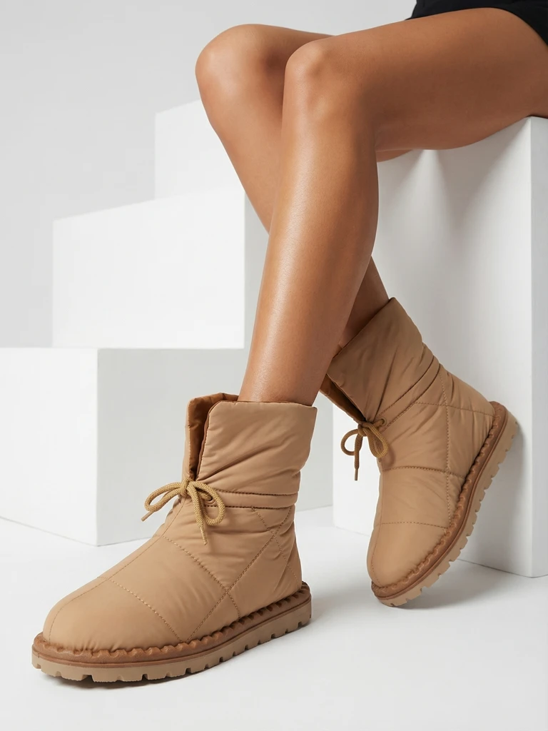 Royalfashion Дамски ботуши за сняг в кафяво Nevonsis