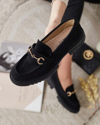 Royalfashion Дамски ажурни мокасини с верижка Imerila