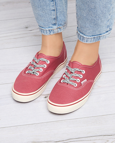 Ciemnoróżowe damskie tenisówki Isyia - Obuwie