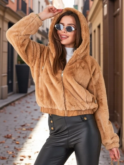 Дамско яке Royalfashion от естествен косъм