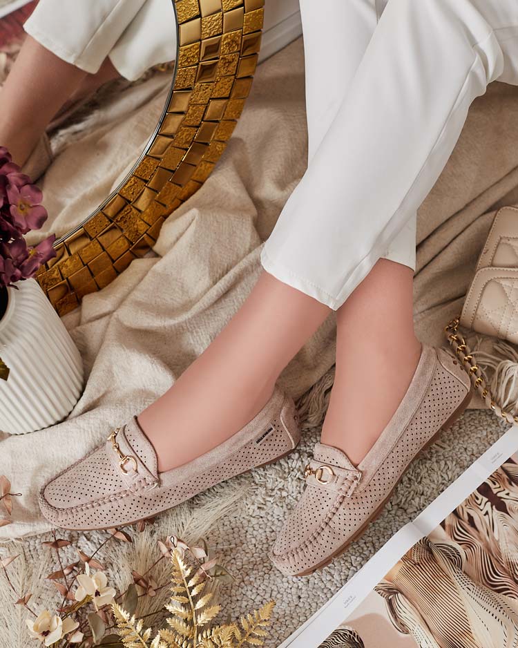 Royalfashion Дамски ажурни мокасини Mill