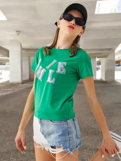 Royalfashion Женска памучна блуза с надпис