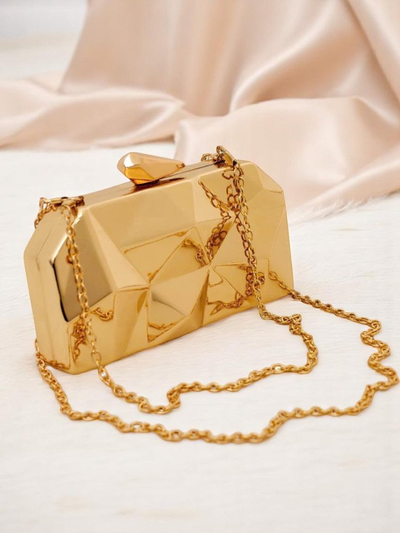 Royalfashion Дамска чанта тип плик Metal Muse