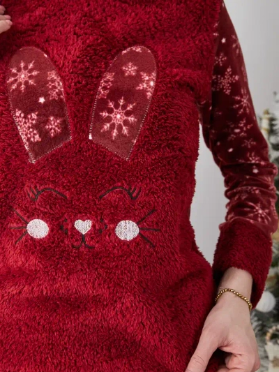 Пижами за жени Royalfashion с зайче, подобни на флийс