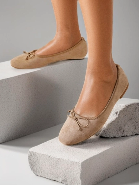 Класически балетни пантофки за жени Royalfashion с панделка Zaame