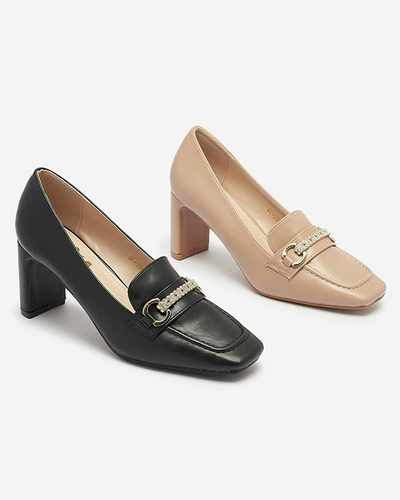 Черни дамски мокасини Kolalic- Footwear