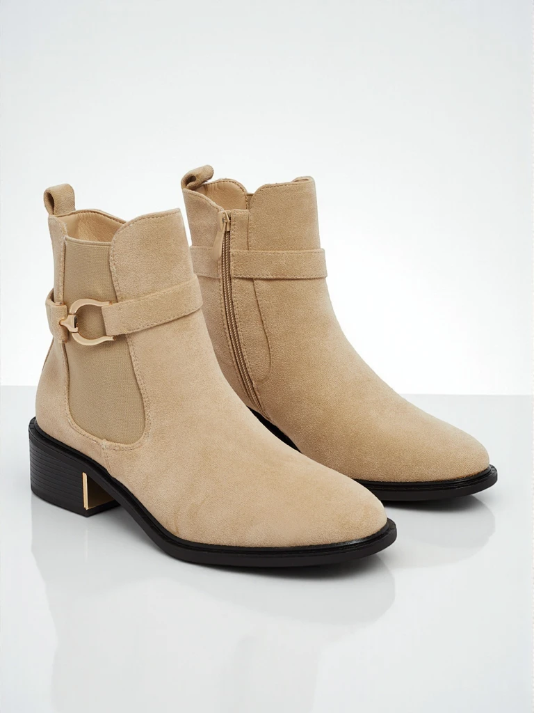 Дамски еко велурени боти Calivra