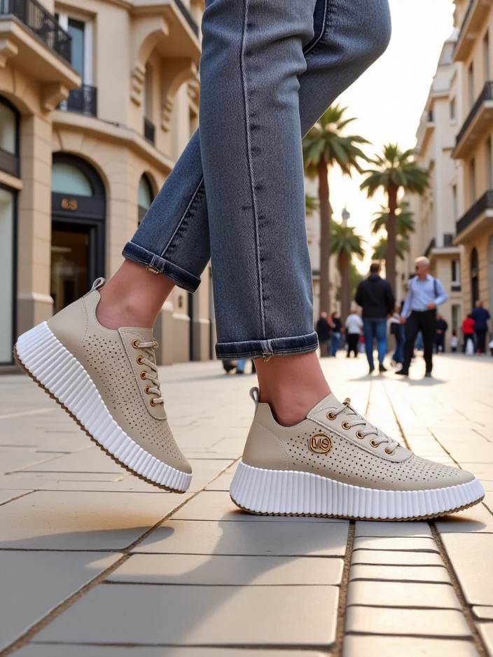 Royalfashion Женски спортни маратонки с изтегляща се връзка Jovenes