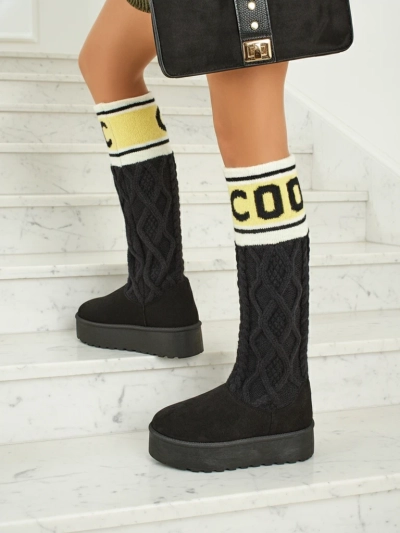 Високи дамски ботуши а ла снегоходки с горна част Anane