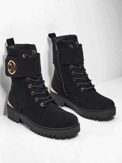 Дамски боти workery с декорации Lorice