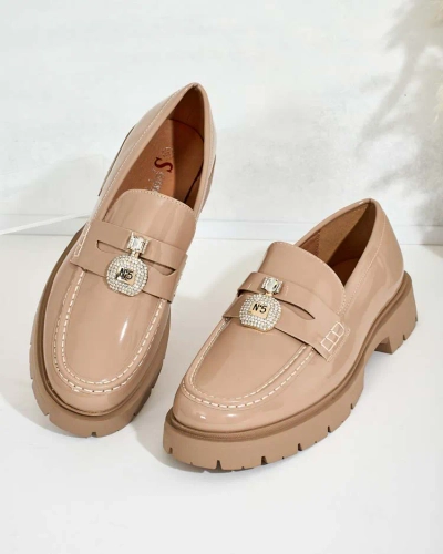 Royalfashion Дамски мокасини с лак Bemies