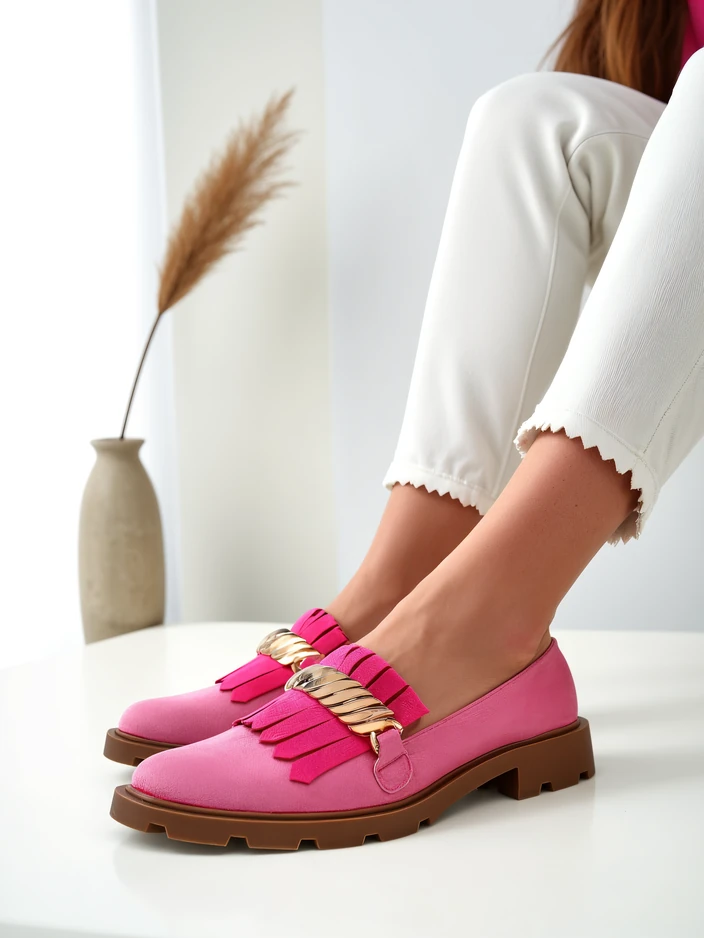 Royalfashion Женски екологичен велур мокасини Mare Nostrum