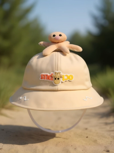 Royalfashion Детска шапка тип бъкет Happy Patches