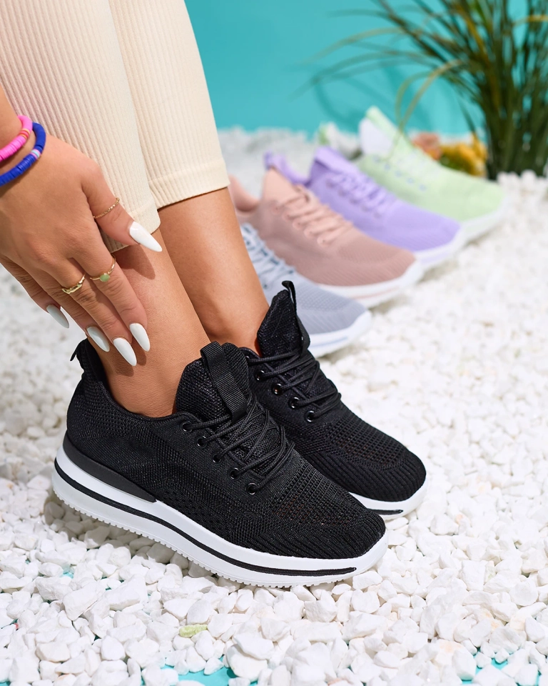 Royalfashion Черни дамски спортни обувки Losoyta