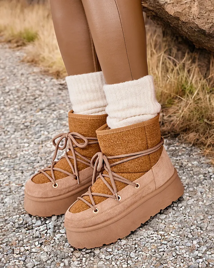 Royalfashion Дамски ботуши за сняг Filori с дантела