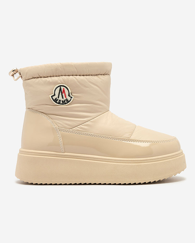 Royalfashion Дамски ботуши за сняг в бежов цвят Ademra