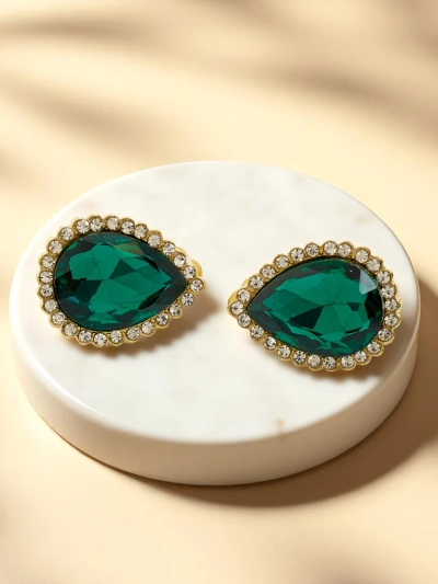 Royalfashion Дамски клипс обеци с кристал и цирконий