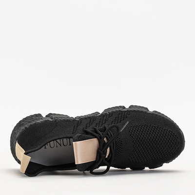 Czarno- beżowe sportowe buty damskie Bommgi - Obuwie