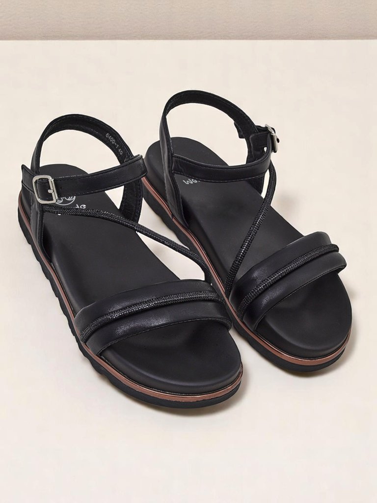 Royalfashion Дамски сандали на платформа с камъни Magnol