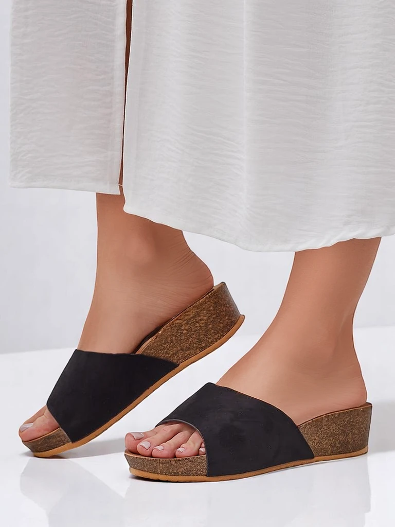 Royalfashion дамски сандали с ниска платформа Maderas