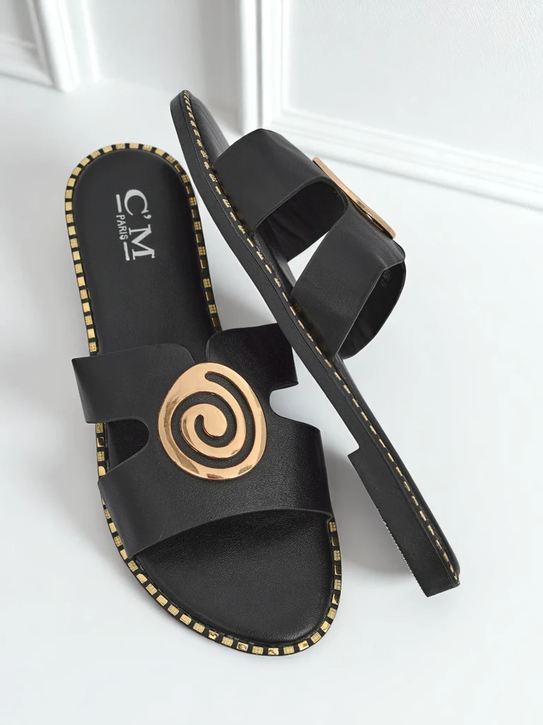 Royalfashion Дамски чехли с равна подметка Glam Bliss