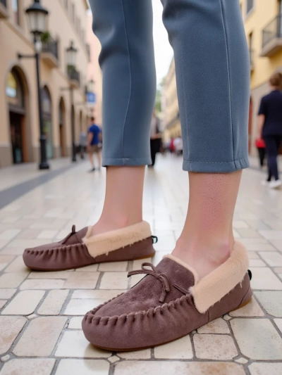 Royalfashion Дамски мокасини с кожа Аhtikes