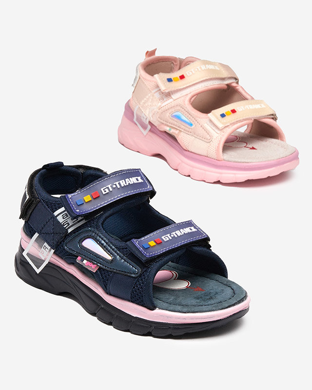 Dziewczęce sandały w kolorze granatowym Umaf- Obuwie