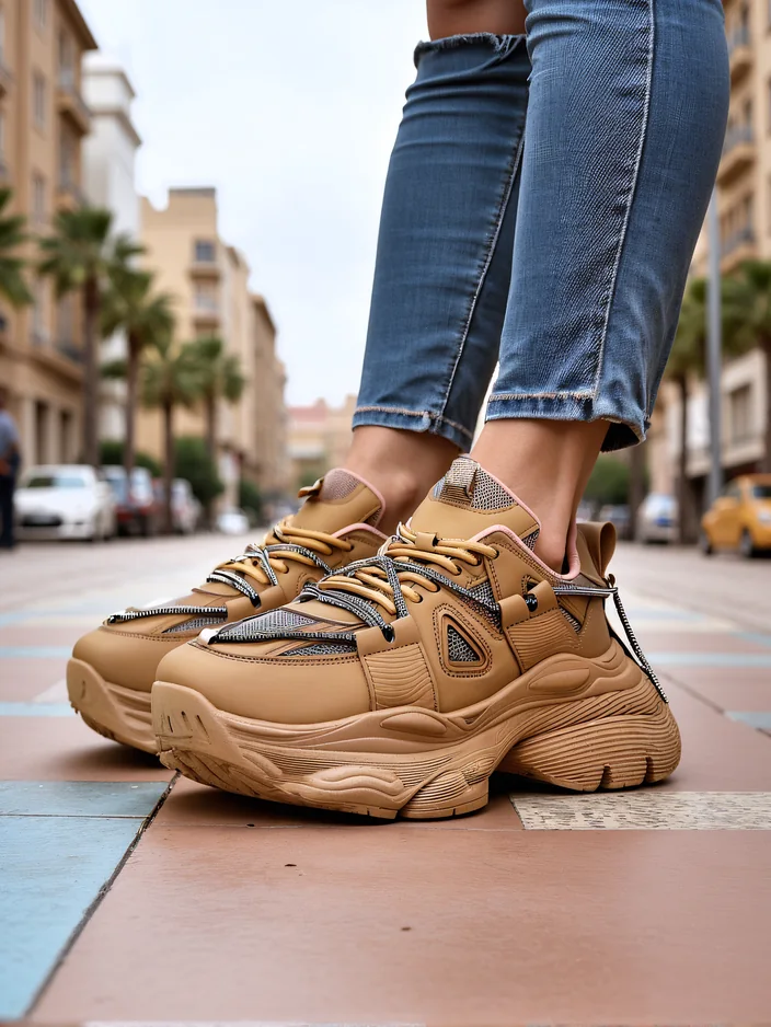 Royalfashion Дамски маратонки на дебела подметка Reterri