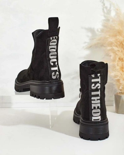 Royalfashion Дамски ботуши Gorgie с изрязано ходило