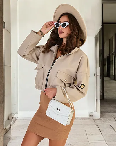 Royalfashion Дамско яке тип "бомбър"