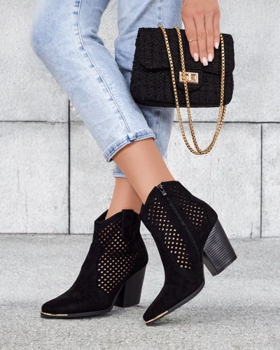 Royalfashion Дамски ажурни ботуши Tonnet