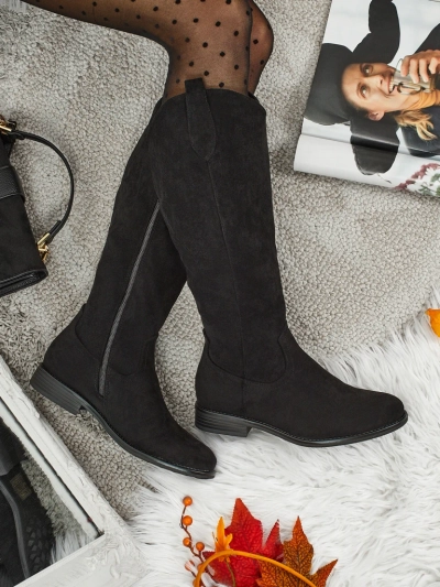 Дамски ботуши еко велур Zamerre